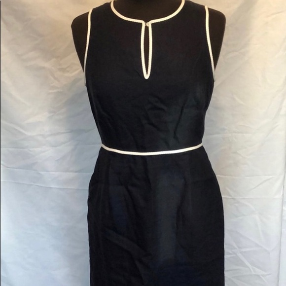 J. Crew Dresses & Skirts - J.Crew navy with white trim sleeveless shift dress size 00